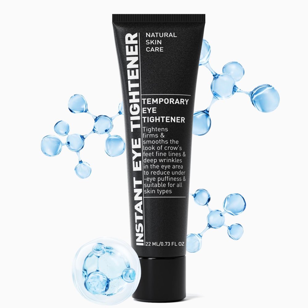 HUSPUR Instant Eye Tightener, Temporary Instant Visibly Reduces Wrinkles Under Eye Bags and Wrinkles Filler, Fine Lines Tightening and Lifting Cream for Women Men,0.73FL OZ(Pack of 1)