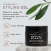 Argan Magic Medium Hold Pomade with Argan Oil | Shapes, Adds Texture, Increases Definition | Made in USA, Paraben Free, Cruelty Free (8 Oz) (Pack of 2) view 3