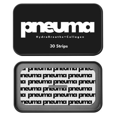 PNEUMA Vegan Collagen Strips - Overnight Skin Nourishment & Hydration Patches - Pain Free Removal, Hypoallergenic, Latex Free, Gentle Adhesive, Vitamin E Infused, 30 Count