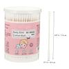 ETHZZLE 4 boxes Double-headed Cotton Swabs in Safe Soft Cotton Buds with Sturdy Sticks for Ear Wax Cleaning and Care Convenient Storage Box Included view 2