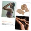 COOLHIYA 2pcs Ramie Jute Bath Exfoliator Scrubber Lightweight Back Scrubber Strap and Glove for Deep Shower Cleansing Suitable for Arms Legs Chest view 2