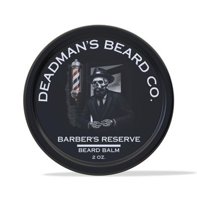 Deadman's Beard Co. | Men's Premium Beard Balm - Style and Protect Your Beard | Made In The U.S.A | (2 Ounces, Barber's Reserve - Bright Citrus, Herbal Green Notes, Tonka & Oakmoss)