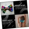 COOLHIYA 2pcs Reversible Sequins Bow Knot Hair Clips for Decorative Hair Barrettes for Ponytail Bun Braided Styles Green Accessories view 2