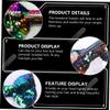COOLHIYA 2pcs Reversible Sequins Bow Knot Hair Clips for Decorative Hair Barrettes for Ponytail Bun Braided Styles Green Accessories view 3