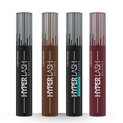 Catrice Hyper Lash Mascara Bundle | Electric Black, Speedy Brown, Burgundy Bliss & Waterproof Black | Volumizing & Lengthening Mascaras | Vegan & Cruelty Free