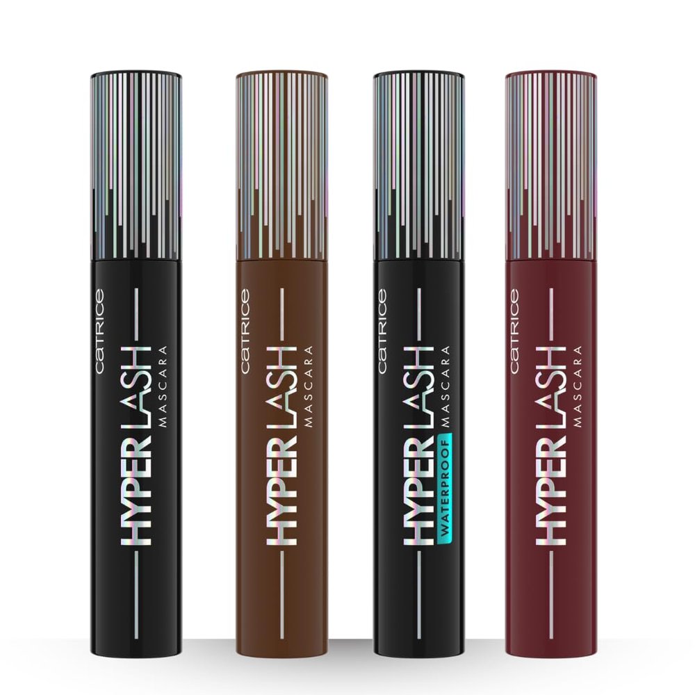 Catrice Hyper Lash Mascara Bundle | Electric Black, Speedy Brown, Burgundy Bliss & Waterproof Black | Volumizing & Lengthening Mascaras | Vegan & Cruelty Free