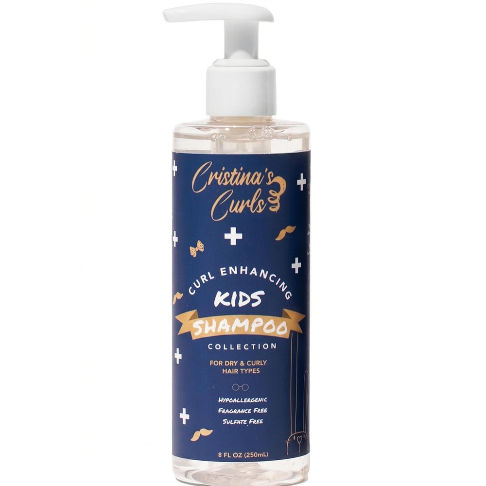 Cristina's Curls Curl Shampoo For Kids Gentle Low Foam Cleanse That Keeps Curls Hydrated