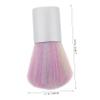 ETHZZLE Nail Dusting Brush with Soft Faux Bristles Short Handle Nail Cleaner Brush Multipurpose Manicure Tool for Painting Drawing view 2