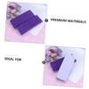 LALADEFIEE 2Pcs Double-Sided Pumice Stone Foot File Callus Remover Portable Foot Scraper for Dead Skin Removal and Smooth Care Purple view 2