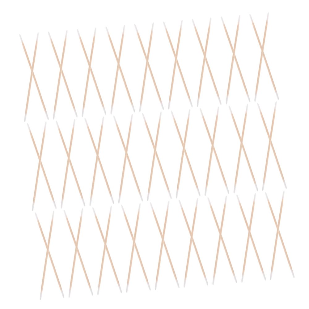 COOLHIYA 1200pcs Wooden Cotton Swabs Double-ended Pointed Tips for Nails Makeup and Eyebrow Tattoo Precision Cleaning Applicator Sticks Disposable for Beauty Salon and Home Use