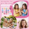 100pcs Star Clips Hair Snap Star Barrettes 20 Candy Colors Y2k Hair Clips, Dopamine Mixed Color Cute Five-Stars Clip for Crushing Hairs Fringe Side view 4