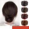 Authentic Hair Bun Maker Very Similar to Real Hair Effortless Messy Bun Versatile Positions and Occasions (Light Brown,3) view 4