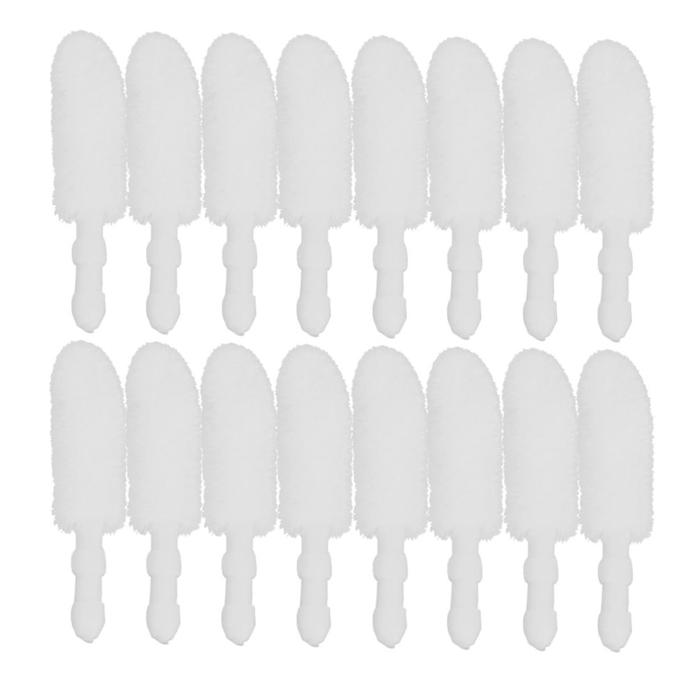 COOLHIYA 500pcs Disposable Lip Brush Heads Replacement Flocking Lip Gloss Applicator Makeup Accessories for Professional and Personal Use