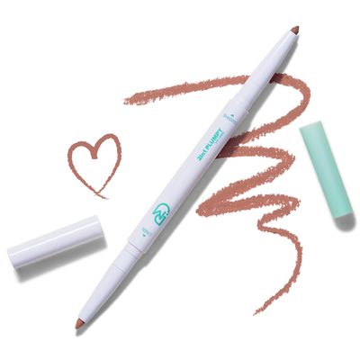 DEARMAY 2IN1 Plumpy Lip Liner P03 Soft Peach 0.36g Contains Coconut Oil For Non Drying Matte Finish, 2in1 For Lip Liner And Shading, Easy To Draw 3mm Slim Lip Pencil, Korean Makeup