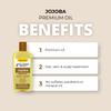 Hollywood Beauty Jojoba Oil for Hair, Scalp, and Skin, VALUE SIZE 16 fl oz - Hydrates and Conditions view 3
