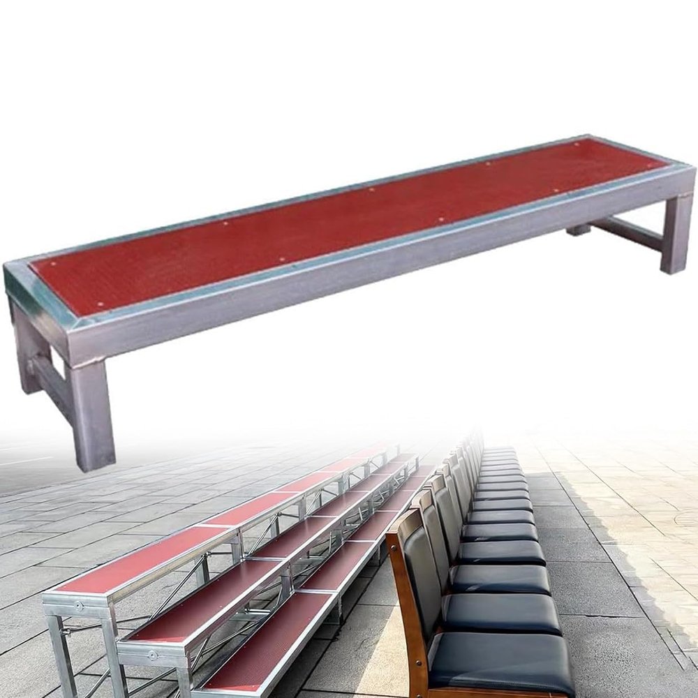3-Tier Portable Heavy-Duty Choral Riser Stand | Ideal for Church Choirs, School Events, Corporate Gatherings, and Award Ceremonies(red,1Tier)