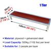3-Tier Portable Heavy-Duty Choral Riser Stand | Ideal for Church Choirs, School Events, Corporate Gatherings, and Award Ceremonies(red,1Tier) view 2