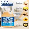 FLOWHYET Pure Castile Soap Liquid Unscented 1 Gallon(128 fl oz) Refill, Organic Body Wash Bath Soap Castile Liquid,Hard Water Oily Skin Friendly for Body, Face, Hand, Multi-Purpose Home Cleaner view 4