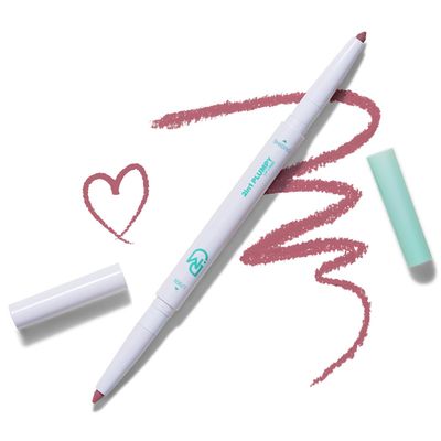 DEARMAY 2IN1 Plumpy Lip Liner P05 Nasty Mauve 0.36g Contains Coconut Oil For Non Drying Matte Finish, 2in1 For Lip Liner And Shading, Easy To Draw 3mm Slim Lip Pencil, Korean Makeup
