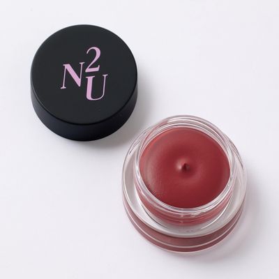 n2u Mallow Pot Lip & Cheek 0.78oz. (First Crush) K-Beauty Makeup Color & Care Tint, Multi-Use Moisturizing Blush and Lip Color