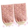COOLHIYA 2Pcs Pink Exfoliating Bath Gloves Mermaid Shower Mittens Deep Cleansing Body Scrubber for Smooth Skin Suitable for All Ages Bathroom Accessories view 4