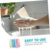 COOLHIYA 8pcs Thickened Mesh Soap Bags with Hanging Design for Facial Cleansers and Handmade Soaps Foaming Net for Rich Lather Space-saving Storage Pouch in Multi-color view 3
