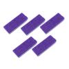 COOLHIYA 5Pcs Double-Sided Pedicure Pumice Stone Foot Care Scrubbers Dead Skin Callus Remover Ergonomic PU Material for Smooth Feet Exfoliation and Skin Health Purple view 1