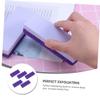 COOLHIYA 5Pcs Double-Sided Pedicure Pumice Stone Foot Care Scrubbers Dead Skin Callus Remover Ergonomic PU Material for Smooth Feet Exfoliation and Skin Health Purple view 3