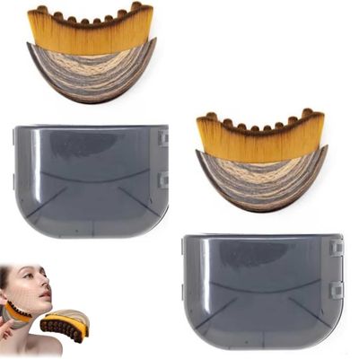 Brushing Face Brush for Lymphatic Drainage Massager Precise Chin and Jawline Sculpting Contour Face Brush Basic Tool for Glowing Skin and Enhanced External Contours (2)