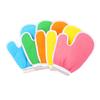 COOLHIYA 5pcs Bath Exfoliating Gloves Deep Cleansing Shower Scrubbing Mitts for Body Unisex Fit Random Colors Random Color view 1