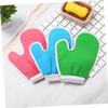 COOLHIYA 5pcs Bath Exfoliating Gloves Deep Cleansing Shower Scrubbing Mitts for Body Unisex Fit Random Colors Random Color view 4