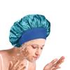 HU ZJKD Silk Bonnet for Men Women Hair Bonnet for Sleeping,High Elasticity Wide Soft Band Sleep Cap for Curly Hair Braids (Khaki) view 4