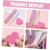 COOLHIYA 20 Sets DIY Nail Tool Kit with Heart-shaped Sponge Nail Buffers Polishing Strips Files and Buffer Blocks for Manicure and Pedicure and Compact Buffering Block for Home Use view 3