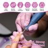 10PCS Cuticle Drill Bits for Nails, Diamond Flame Cuticle Drill Bits Set, Professional 3/32 Inch Nail Drill Bits for Dead Skin Removal, Manicure Pedicure Tools with Storage Case for Natural and Artifi view 4