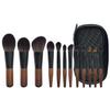 12-piece travel makeup brush with packaging full set of beauty tools mini portable makeup brushes for foundation, eyeshadow, loose powder, blush, contour and concealer view 1