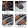 12-piece travel makeup brush with packaging full set of beauty tools mini portable makeup brushes for foundation, eyeshadow, loose powder, blush, contour and concealer view 4