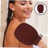 LALADEFIEE Exfoliating Body Scrubber Bath Mitt Dead Skin Remover Glove for Sensitive Skin Gentle Faux Fiber Shower Exfoliator view 4