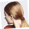 ETHZZLE 10 Pcs High Elastic Hair Ties for Thick Hair No Damage Soft Stretchy Secure Hold Ponytail Buns Braids Women Dark Brown view 4