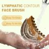 2Pcs Face Brush for Lymphatic Drainage - Lymphatic Contour Face Brush - Dry brush for fa ce For Chin & Jawline Sculpting - Contour br ush Body bru sh lym phatic Drainage Tool With Storage Box view 4