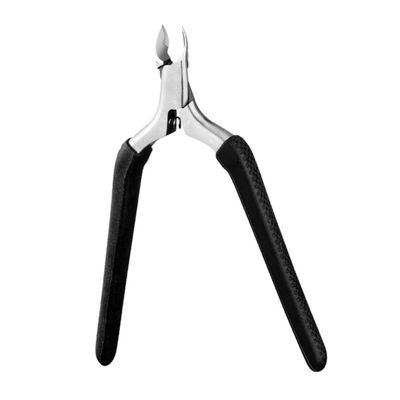 COOLHIYA Professional Nail Cuticle Trimmer Scissors Black Dead Skin Barb Remover Pedicure Tool with Anti-slip Handle for Precise Manicure and Easy Nail Care at Home Travel