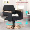Barber Reclining Salon Chair - Height Adjustable, 360 Swivel, Multi-Function Shampoo Tattoo Chair,Grey,A view 3