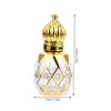 ETHZZLE 3pcs Glass Perfume Bottles with Roller for Essential Oils Empty Liquid Bottles for Travel Refillable Rollerball for Perfume Lotion and Oil Storage view 3
