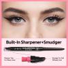 6 Pack Waterproof Eyeliner Pencils for Women, Smudge Proof Long Lasting Retractable Gel Eyeliner Set for Precise Definition, Easy Application, Cruelty Free view 2
