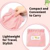 6 PCS Corduroy Elastic Hair Tie Organizer Storage Bag, Makeup Pouch, Hair Accessories Organizer, Bag Lipstick Bags view 3
