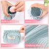 6 PCS Corduroy Elastic Hair Tie Organizer Storage Bag, Makeup Pouch, Hair Accessories Organizer, Bag Lipstick Bags view 4