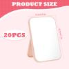 20 Pcs Spa Party Mirrors for Women, Pink Makeup Mirrors with Foldable Stand, Tabletop Vanity Mirrors Bulk, Slumber Birthday Party Favors, Sleepover Accessories, Spa Day Supplies and Gifts view 2