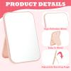 20 Pcs Spa Party Mirrors for Women, Pink Makeup Mirrors with Foldable Stand, Tabletop Vanity Mirrors Bulk, Slumber Birthday Party Favors, Sleepover Accessories, Spa Day Supplies and Gifts view 3