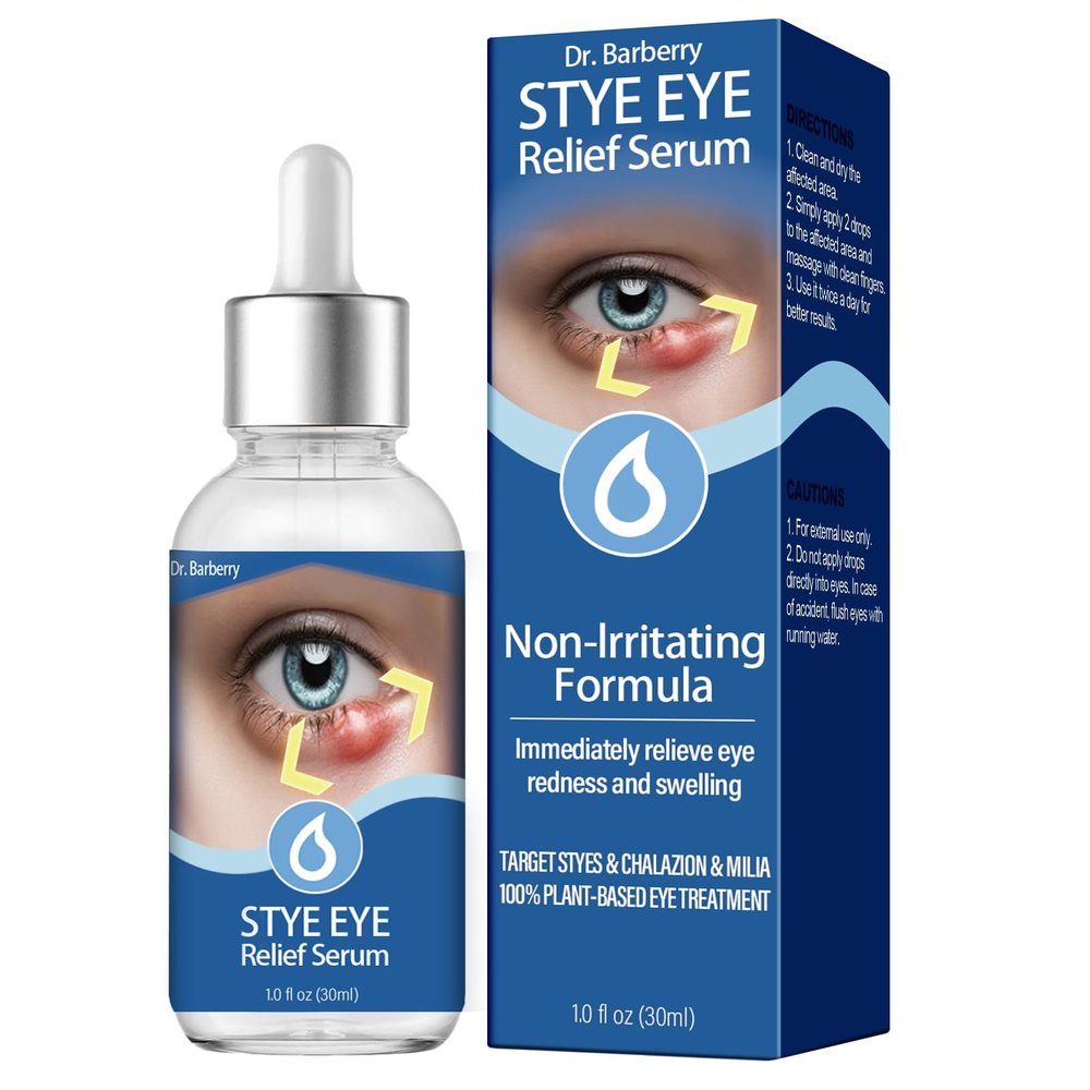 Stye Eye Treatment, Eye Stye Relief Serum for Humans, Stye Cure, Non-Irritating Formula, Target Chalazions & Blepharitis (1 Fl. OZ)