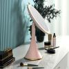 CZCZC Makeup Mirror with Light,Tabletop Makeup Mirror,with Brightness Adjustable, Vanity Cosmetic Mirror with Touch Screen,Three-Color Light Source, LED Portable Travel Makeup Mirror, White view 4