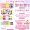 110PCS Spa Party Supplies for Girls, Daughter Spa Party Favors Include Face Masks,Hand Cream,Lip Balm,Foot Bath Bombs,Headbands,Lip Mask,Sleepover Party gifts,Stocking Stuffers for teen Girls view 3